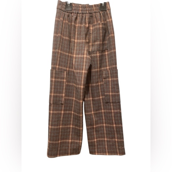 Zara girls Plaid Wide-Leg Pants size 8 - Picture 3 of 3